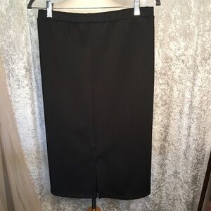 Bobeau Pencil skirt Floral Black Front LACE Size M